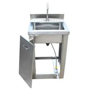 1인용 스크럽스테이션 스테인레스 싱크대 500x420x780 세척대 병원 단발수전