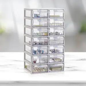 A타입 수납함 2x7/정리함 플라스틱 투명 보관함 소품 W9431DC