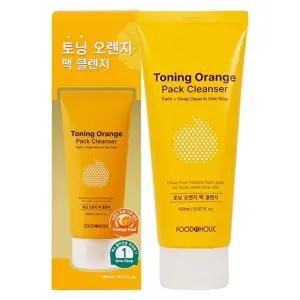 [푸드어홀릭](무료배송)푸드어홀릭 토닝 오렌지 팩 클렌저 150ml /클렌징폼 워시오프팩