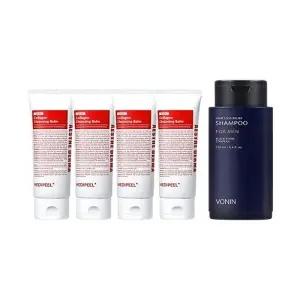 [큐템]메디필 레드락토 콜라겐 클렌징밤 100ml x4 + 보닌 릴리프 샴푸 250ml