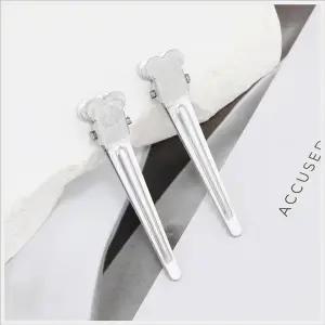 [오너클랜]미용실 앞머리 옆머리 볼륨 악어 알루미늄 집게핀