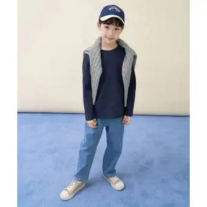 빈폴 키즈 BI6141UE2R [Essential] 수피마 베이직 긴소매 티셔츠 네이비 906101