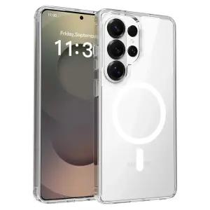 Newhalper 삼성 갤럭시 S26 전용 투명 케이스, 울트라 황변 방지, MagSafe 마그네틱 밀리터리 등급 보호와