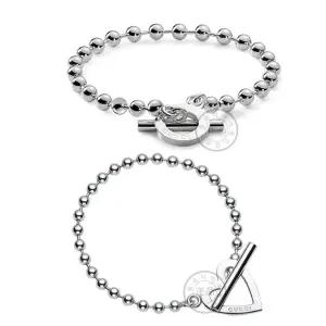 클래식 실버 팔찌