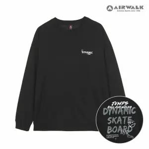 [보리보리/에어워크 주니어]주니어 백 스트릿 포인트 오버핏 맨투맨 티셔츠