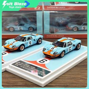 로렌지클래식 1/64 스케일 합금 자동차 모형 포드 GT40 MK1 르망 6번 9번 시뮬레이션 컬렉션 소년 장난감