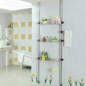 욕조 정리선반 3단 샤워 수납 거품제거기