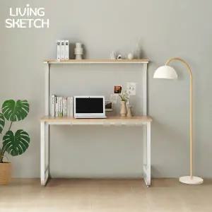 [리빙스케치] 국내제작 캠브리지 900X700 높은 선반형 1단 A타입 책상[착불]E0등급 컴퓨터 학생용