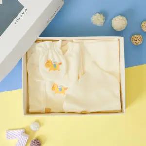 [달퐁]큐비앤맘 포니 메쉬 출산선물세트 배냇저고리 손싸개 속싸개 모자 임산부선물