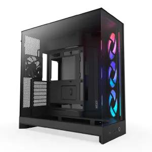 NZXT H9 Flow RGB V2 듀얼 챔버 미드 타워 ATX 에어플로우 PC 케이스 (블랙)