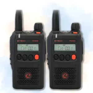 이테크 PD-400 PD400 고성능 업무용 산업용 공사현장 디지털 무전기 2대 세트