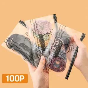 여성 심플 슬림 베이직 100P 헤어밴드 머리끈