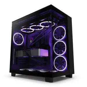 NZXT H9 Flow 듀얼 챔버 미드 타워 에어플로우 PC 케이스 (블랙)