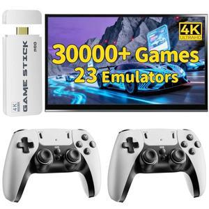 4K TV 게임 스틱 M15 영상 콘솔 내장 30000+ 128G 포터블 플레이어 무선 컨트롤러 레트로 패드
