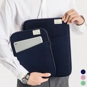 캔버스 무지 태블릿 아이패드 파우치