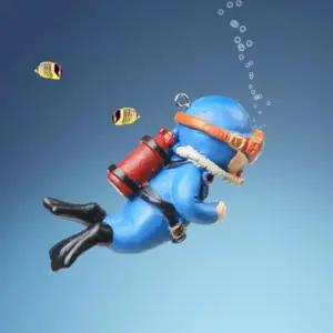 어항 잠수부 피규어 수조 장식품 모형 데코