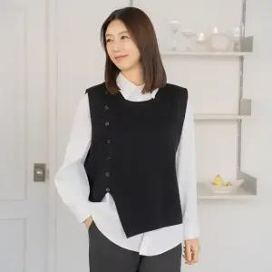 엄마옷 마담4060 트임조끼셔츠세트-QSET2601001-