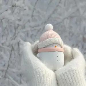 아트박스/부이 부이 눈사람 손난로 보조배터리 5000mAh