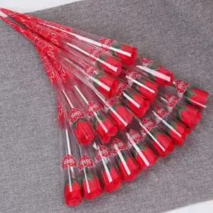 한송이 비누꽃 장미 비누 꽃다발 꽃