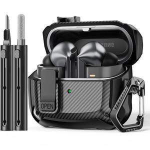 [포르르] 폴리슬라임 삼성 갤럭시 버즈3 FE (2025) / 프로 (2024) 케이스 및 잠금 클립 청소 키트 포함