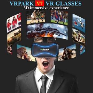 VR 헤드셋 고글 4K 현실 조이스틱 안경 지지대 안드로이드 골판지 헬멧 4.7 구글 기기 3D 상자 가상 6.7인치 IOS V7 폰용