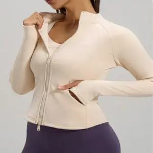 올리보라 슬림핏 기모 듀얼 집업 아이보리 헬스장 스포츠 필라테스  복 헬스 운동 플라잉 기모