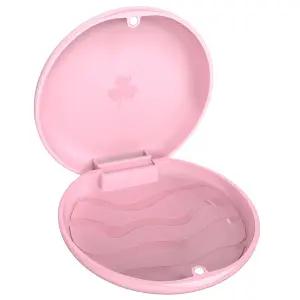 치과 교정기 및 치아 유지 장치 케이스 알리이너 핑크