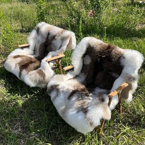 순록 가죽 모피 쿠션 90x85cm 안마의자 매트 카펫