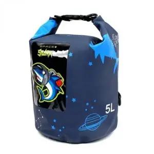 (선택 네이비-5L)샤크 드라이백 물놀이 수영 가방 아쿠아백 비치백 5L