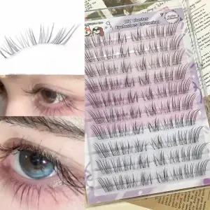 애미림 Aimilim 붙이는 가닥 부분 노글루 속눈썹 연장