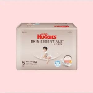 하기스 스킨에센셜 5단계 팬티형 공용 34매 2개 팬티형기저귀 아기기저귀