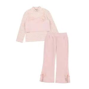 [갤러리아] 프렌치캣 스트라이프골지상하세트 핑크 Q56DDT140/Q56DDP080