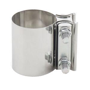 1pc 304 스테인레스 스틸 버트 조인트 밴드 머플러 배기 파이프 클램프 슬리브 2/2.25/2.5/2.75/3/4 인치