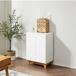 원목다리 다용도선반장 거실사이드수납장