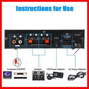 AK35 380 800W 홈 블루투스 스피커 앰프 오디오 110-240V 저음 디지털 전력 증폭기 FM 자동 음악 서브우퍼