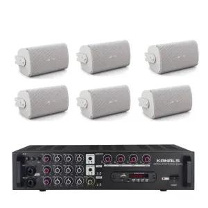 BOSE FS2SE 보스 스피커 6개 4채널앰프 베이커리카페 회의실 강의실 매장 앰프 스피커 음향패키지