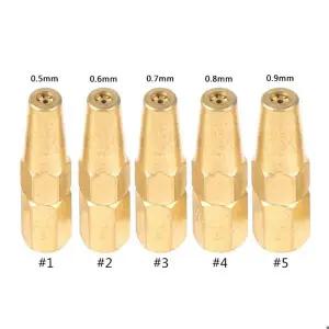 브레이징 토치 노즐 H01-2 산소 용접 토치 팁 프로판 아세틸렌 용접 액세서리 순수 구리 절단 1 2 3 4 5