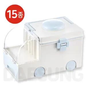 듀오라이프 구급차 어린이 구급함 라이트블루 15종포함 세트 유치원 키즈 구급 약 상자