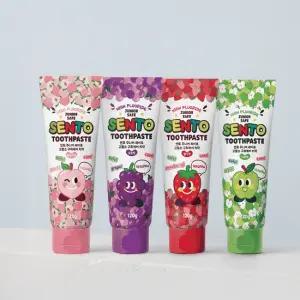 센토 주니어 세이프 구취케어 어린이치약 4개 4종 택1 포도 딸기 복숭아 사과향