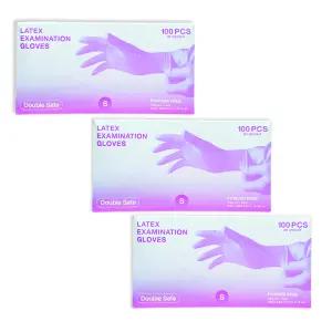 가주 더블세이프 라텍스 일회용 진료용 덴탈글러브 3개