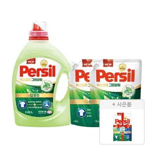 퍼실 엑스퍼트 그린파워 드럼/일반 겸용 액체세제 2.65L, 1개 + 리필 1.8L, 2개 +증정(파워젤 듀얼 300ml,1개)