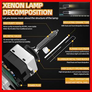 마세라티 기블리 세단 2013-2015 콰트로포르테 GT Mk6 2014-2018용 2x HID/LED 헤드라이트 전구 D3S 6000K