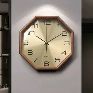 올원픽 팔각시계 원목 시계 벽시계 팔각 나무 저소음