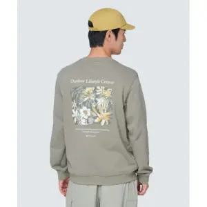 [SNOW PEAK]SNOWPEAK APPAREL 트로피컬 그래픽 맨투맨 S24FUFHT64 Khaki Gray S24FUFHT64KG 897365