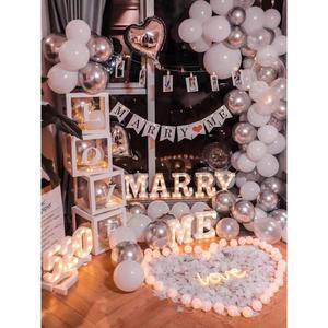 프로포즈세트 결혼 프로포즈 파티 장식 청혼 선물 도플라밍고 여자친구 이벤트풍선세트 기념일