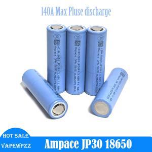 100%  새 배터리 등급 A Ampace JP30 18650 CDR 36A 3.7V 3000mah 충전식 최대 플러스 140A 셀