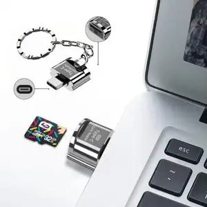 마이크로 5핀 C타입 휴대용 스마트폰 키링 TF 리더기