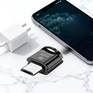 휴대 편한 키링고리 마이크로 5핀 C타입 카드 리더기