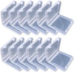 HuGuWdy DS/3DS 게임 케이스 12개입 닌텐도 DS/3DS/DSI용 먼지 방지 투명 보관함 카트리지 보호