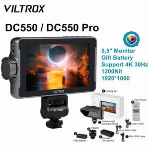 Viltrox DC-550 5.5인치 4K 전문가용 휴대용 카메라 스튜디오  HDMI 터치 스크린 필드 3D LUT 디렉터 1920x